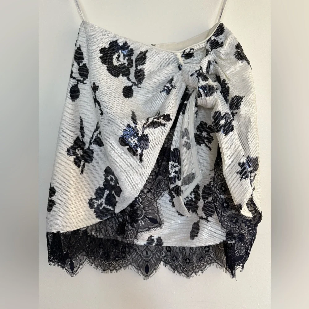 Self-Portrait Floral Skirt, size US 2, pre-owned - Picture 5 of 11